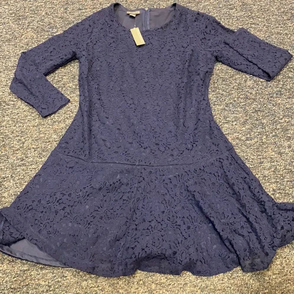 Covington Blue Lace Dress Sz. 14 NWT